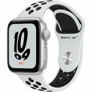 Apple Watch Nike SE GPS 40mm stříbrné s platinovým/černým sportovním řemínkem