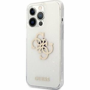Guess TPU Big 4G Full Glitter Case iPhone 13 Pro Max čirý
