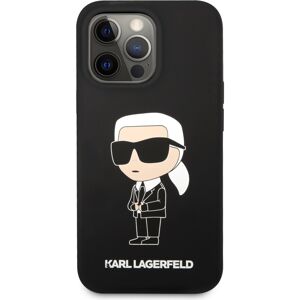Karl Lagerfeld Liquid Silicone Ikonik NFT kryt iPhone 13 Pro Max černý