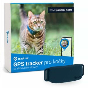 Tractive GPS CAT 4 LTE Tracker a monitor aktivity pro kočky půlnoční modrá