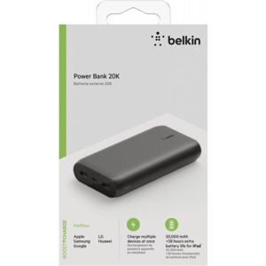 Belkin BOOST CHARGE USB-C PowerBanka, 20000mAh, černá