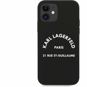 Karl Lagerfeld Rue St Guillaume silikonový kryt iPhone 12 mini černý