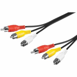 PremiumCord kabel 3x Cinch-3x Cinch M/M 10m