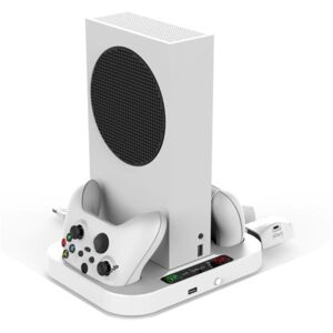 iPega XBS012 multifunkční nabíjecí stojan s chlazením pro Xbox series S + 2 ks baterií