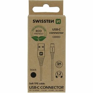 SWISSTEN datový kabel USB/USB-C 1,2M černý (ECO BALENÍ)