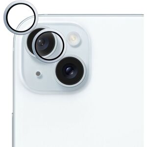 Epico hliníkové ochranné sklo na čočky fotoaparátu pro iPhone 15 / 15 Plus modrá