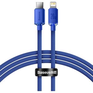 Baseus Crystal Shine Series kabel USB-C/Lightning (20W) 1,2m modrý