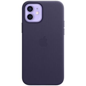 Apple kožený kryt s MagSafe iPhone 12/12 Pro temně fialový