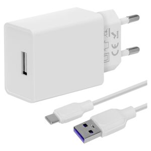 Obal:Me nabíječka USB-A (10W) + USB-A/USB-C kabel (1m) bílá