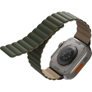 UNIQ Revix oboustranný řemínek pro Apple Watch 49/45/44/42mm Moss (zelený/béžový)