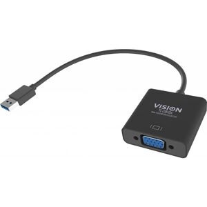 Vision USB 3.0 na VGA adaptér TC-USBVGA černý