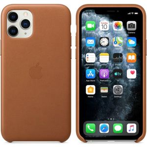Apple kožený kryt iPhone 11 Pro Max sedlově hnědý