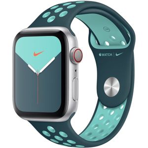 Apple Watch sportovní řemínek Nike 44/42mm Midnight Turquoise / Aurora Green