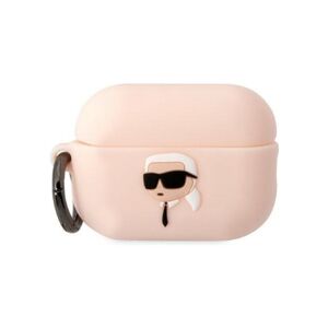 Karl Lagerfeld 3D Sil NFT Karl pouzdro Apple Airpods Pro 2 růžové