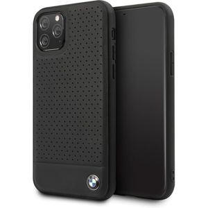 BMW BMHCN58PEBOBK kožený kryt iPhone 11 Pro černý