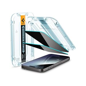 Spigen Glass tR EZ Fit Privacy 2 Pack tvrzené sklo iPhone 15 Pro čiré
