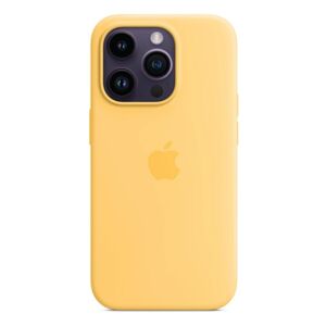 Apple silikonový kryt s MagSafe na iPhone 14 Pro slunečně žlutá