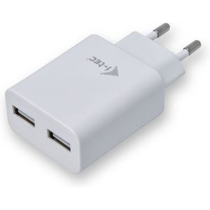 i-tec USB Power Charger 2 Port 2.4A bílý