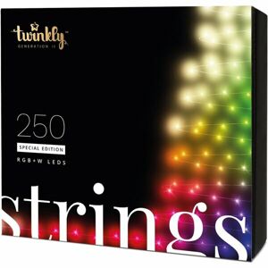 Twinkly Strings Special Edition chytré žárovky na stromeček 250 ks 20m čirý kabel