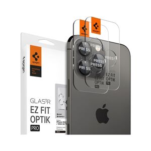 Spigen Glass tR EZ Fit Optik Pro 2 Pack tvrzené sklo na fotoaparát iPhone 15 Pro/15 Pro Max/14 Pro/1