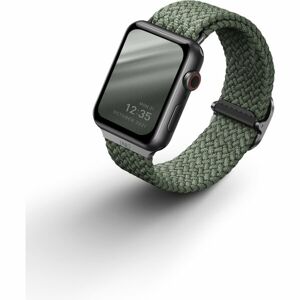 UNIQ Aspen Braided řemínek pro Apple Watch 45/44/42mm zelený