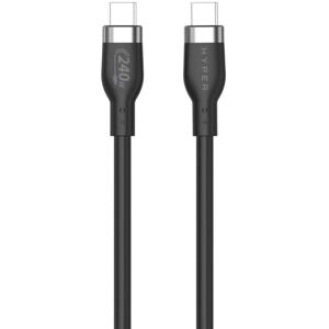 Hyper Silicone 240W USB-C nabíjecí kabel 1m černý