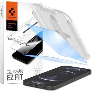 Spigen Glas tR EZ Fit Antiblue tvrzené sklo iPhone 12 Pro Max 2 ks čiré
