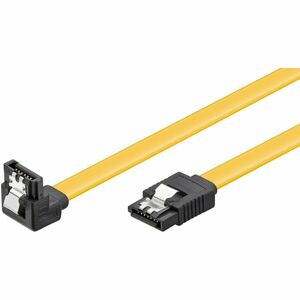 PremiumCord kabel SATA 3.0 kovová západka 90° 0,3m