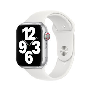 Apple Watch 49/45/44/42mm bílý sportovní řemínek
