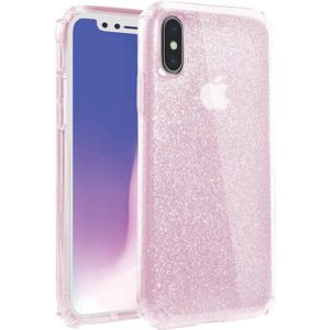 UNIQ Clarion Tinsel Blush iPhone XS/X růžové