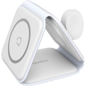 Spello 3in1 Portable bezdrátová nabíječka bílá