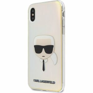 Karl Lagerfeld PC/TPU Head kryt iPhone X/XS duhový