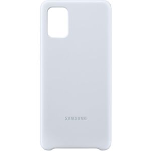 Samsung silikonový zadní kryt Galaxy A71 (EF-PA715TSEGEU) stříbrný