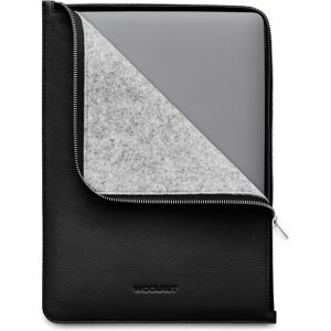 Woolnut kožené Folio pouzdro pro 13"/14" MacBook černé