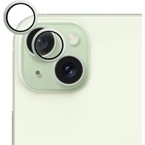 Epico hliníkové ochranné sklo na čočky fotoaparátu pro iPhone 15 / 15 Plus zelená