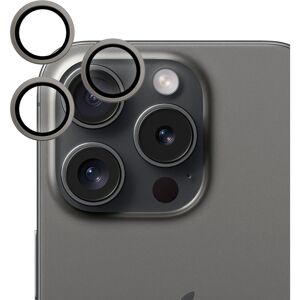 Epico hliníkové ochranné sklo na čočky fotoaparátu pro iPhone 15 Pro / 15 Pro Max černá