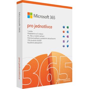 Microsoft 365 pro jednotlivce 1 rok CZ krabicová verze
