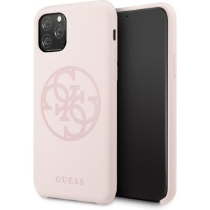 Guess 4G Tone on Tone kryt iPhone 11 Pro světle růžový - Poškozený přepravní box