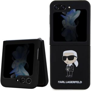 Karl Lagerfeld Liquid Silicone Ikonik NFT Kryt Samsung Galaxy Z Flip5 černý
