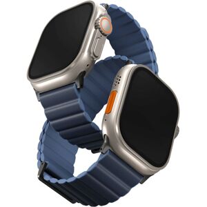 UNIQ Revix Premium Edition řemínek pro Apple Watch 49/45/44/42mm Prussian (tmavě modrý/světle modrý)