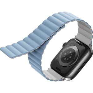 UNIQ Revix oboustranný řemínek pro Apple Watch 49/45/44/42mm Arctic (bílý/modrý)