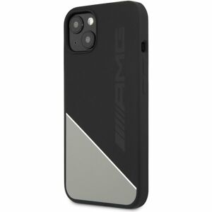 AMG Liquid Silicone Kryt iPhone 13 černý/šedý