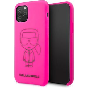 Karl Lagerfeld silikonový kryt iPhone 11 růžový