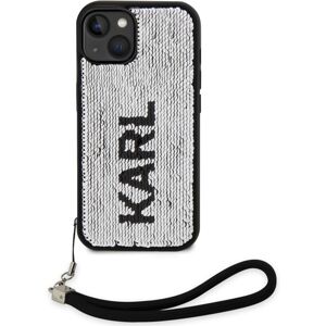 Karl Lagerfeld Sequins Reversible kryt iPhone 14 černý/stříbrný