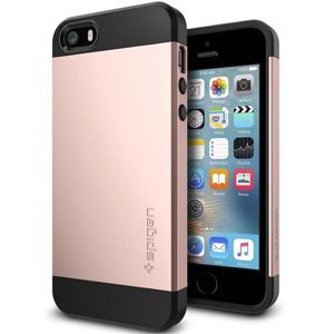 Spigen Slim Armor kryt Apple iPhone SE/5s/5 růžový černý