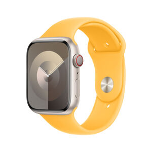 Apple Watch sportovní řemínek 45mm paprskově žlutý M/L
