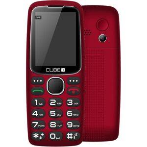 CUBE1 S300 senior tlačítkový telefon - červená