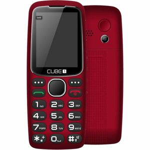 CUBE1 S300 senior tlačítkový telefon - červená