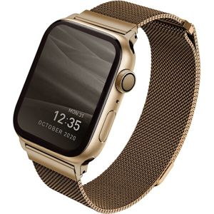 UNIQ Dante ocelový řemínek Apple Watch 44/42mm zlatý