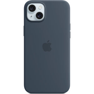 Apple silikinový kryt s MagSafe na iPhone 15 Plus bouřkově modrý